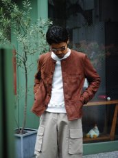 画像20: VARDE77  NO COLLAR NUBUCK LEATHER JACKET (20)