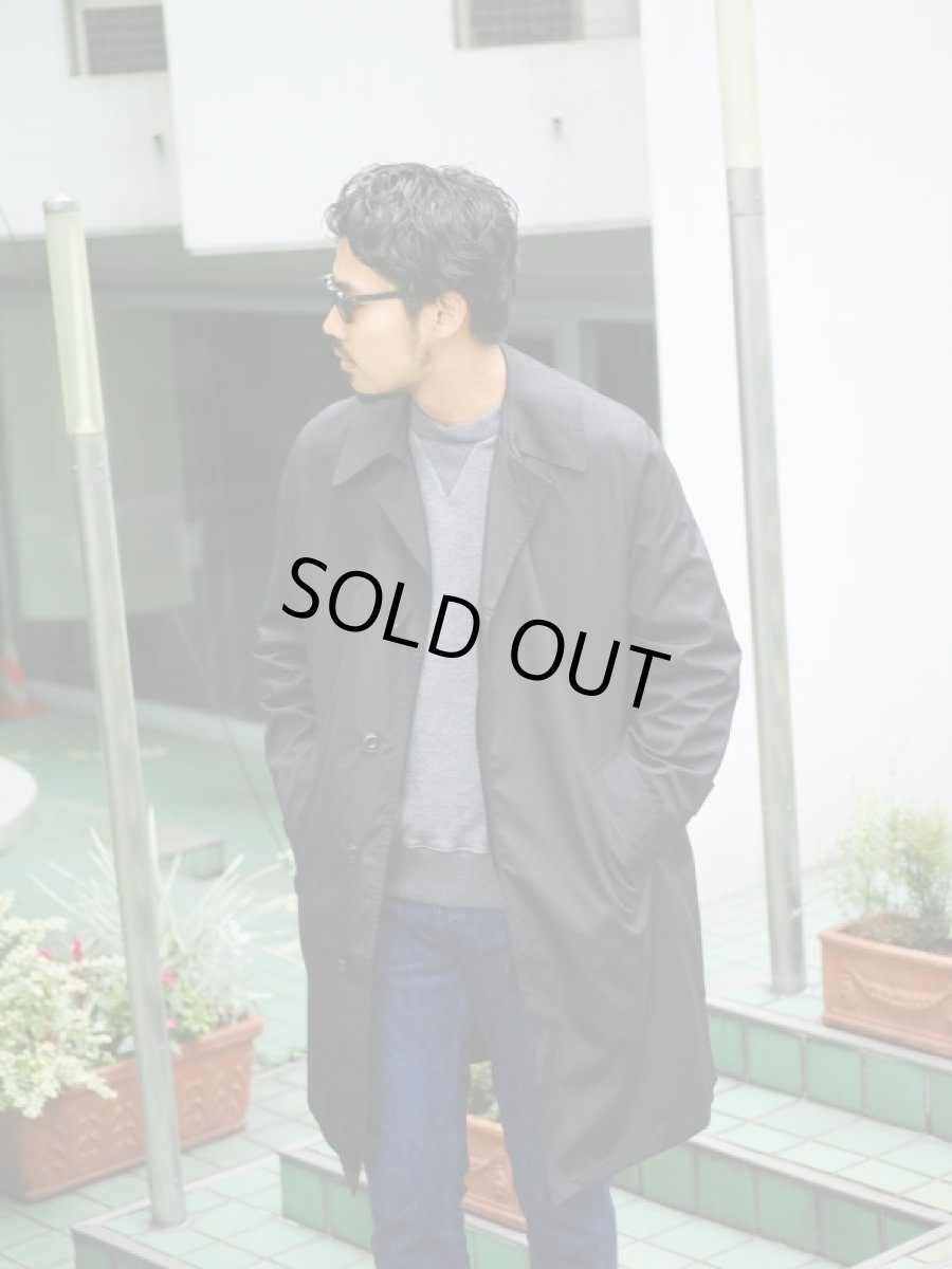 画像14: VARDE77 VINTAGE STAND-FALL COLLAR COAT WITH LINER BLACK (14)