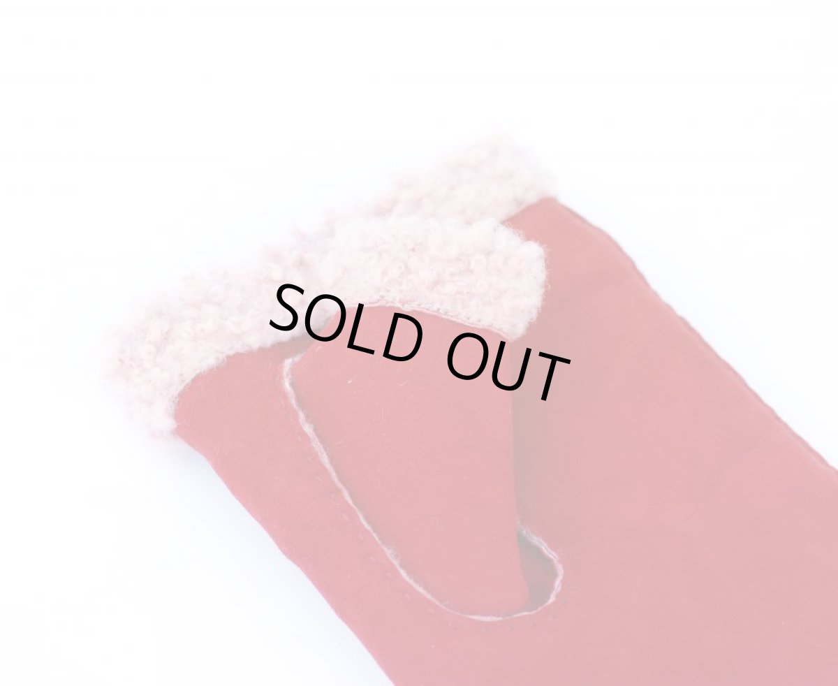 画像4: OPEN FINGER MOUTON GLOVE　ROSSO　made in italy (4)