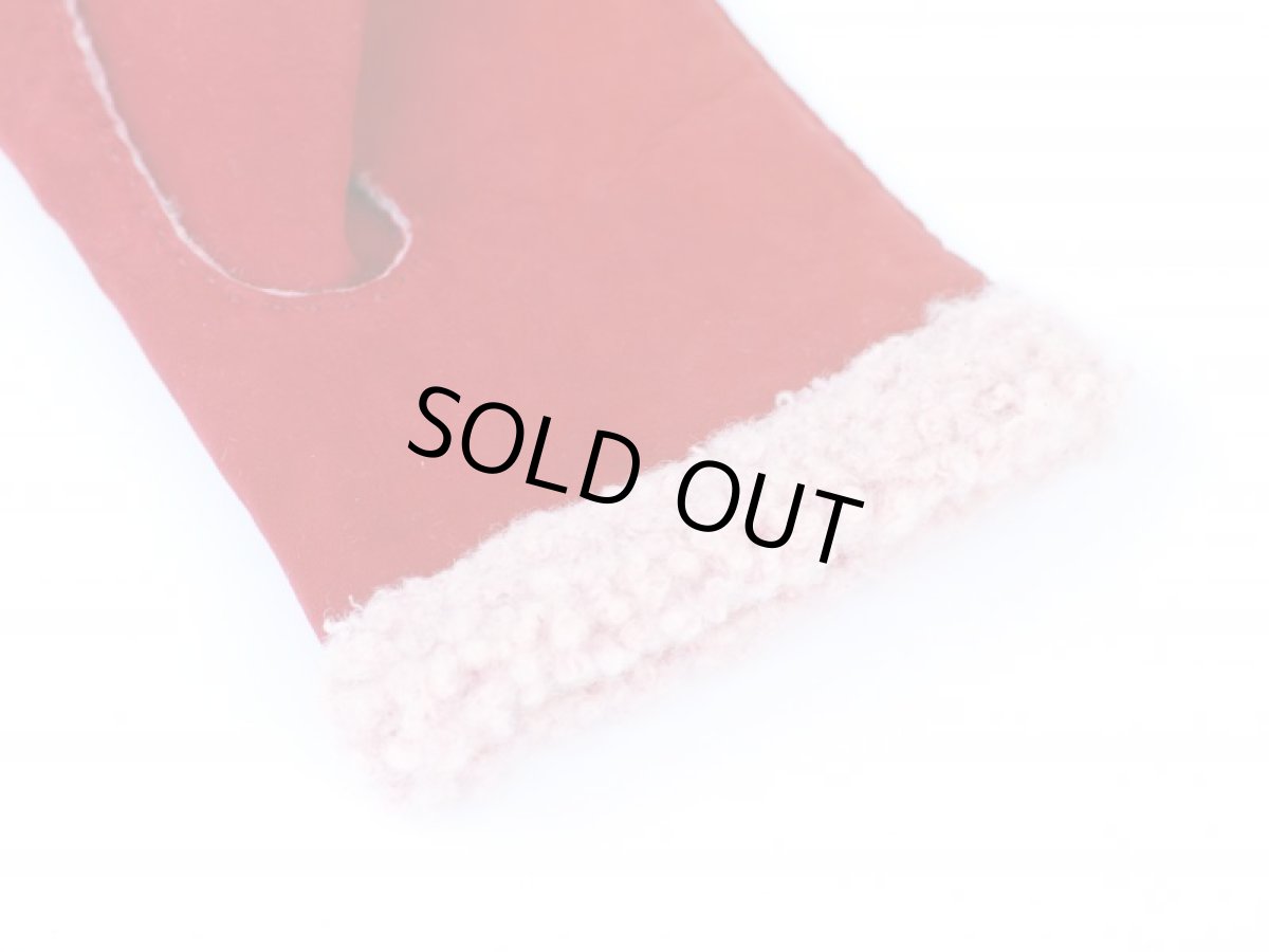 画像5: OPEN FINGER MOUTON GLOVE　ROSSO　made in italy (5)