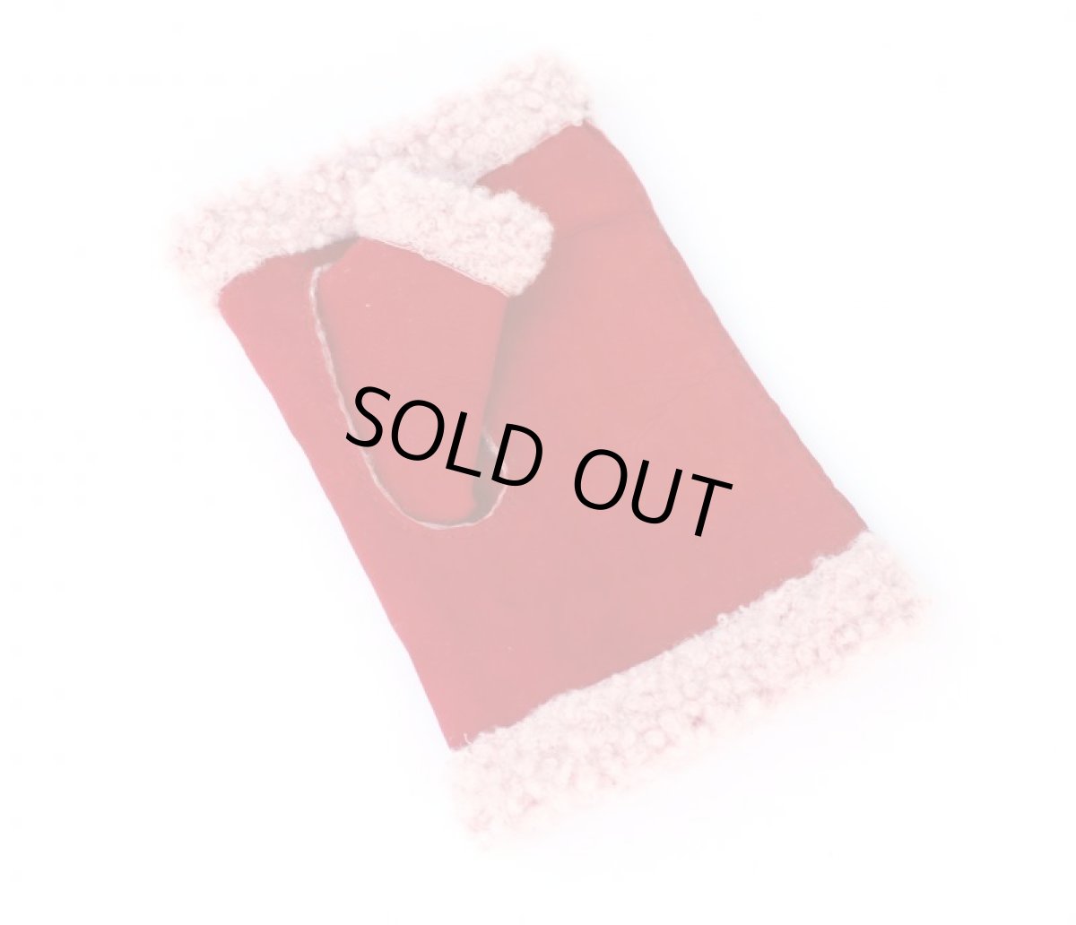 画像3: OPEN FINGER MOUTON GLOVE　ROSSO　made in italy (3)