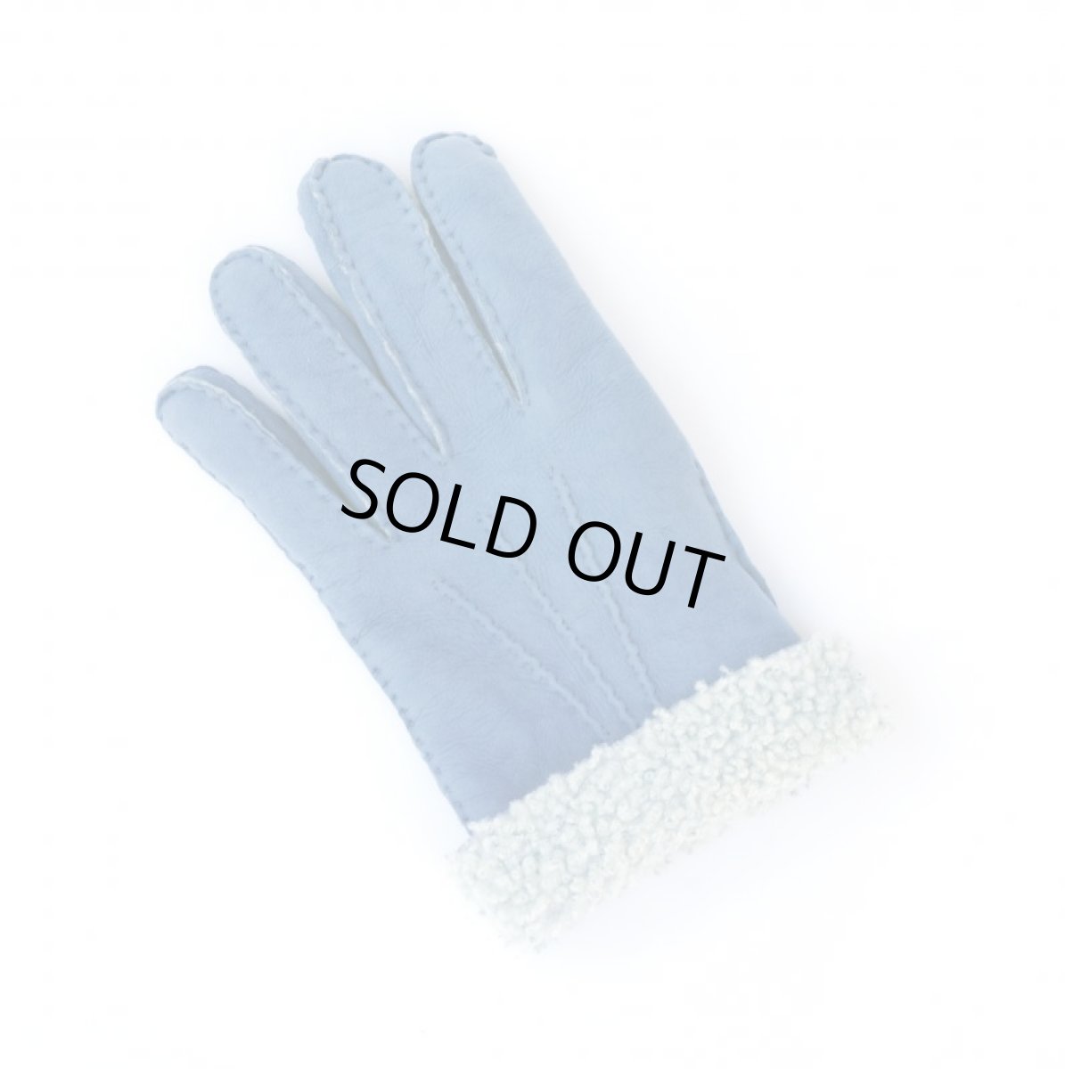 画像2: MOUTON GLOVE　BLUE　made in italy (2)