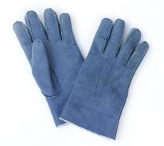 画像1: MOUTON GLOVE　BLUE　made in italy (1)