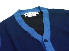 画像3: M A R N I  COLOR BLOCK CARDIGAN NAVY (3)