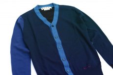 画像2: M A R N I  COLOR BLOCK CARDIGAN NAVY (2)