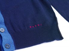 画像6: M A R N I  COLOR BLOCK CARDIGAN NAVY (6)