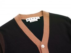 画像3: M A R N I  COLOR BLOCK CARDIGAN BROWN (3)