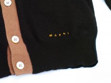 画像6: M A R N I  COLOR BLOCK CARDIGAN BROWN (6)