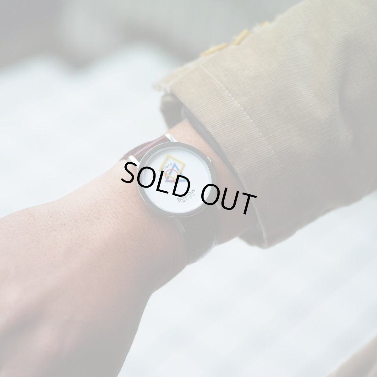 画像6: ARISTO BAUHAUS 1919-2019 WHITE Leather Strap (6)