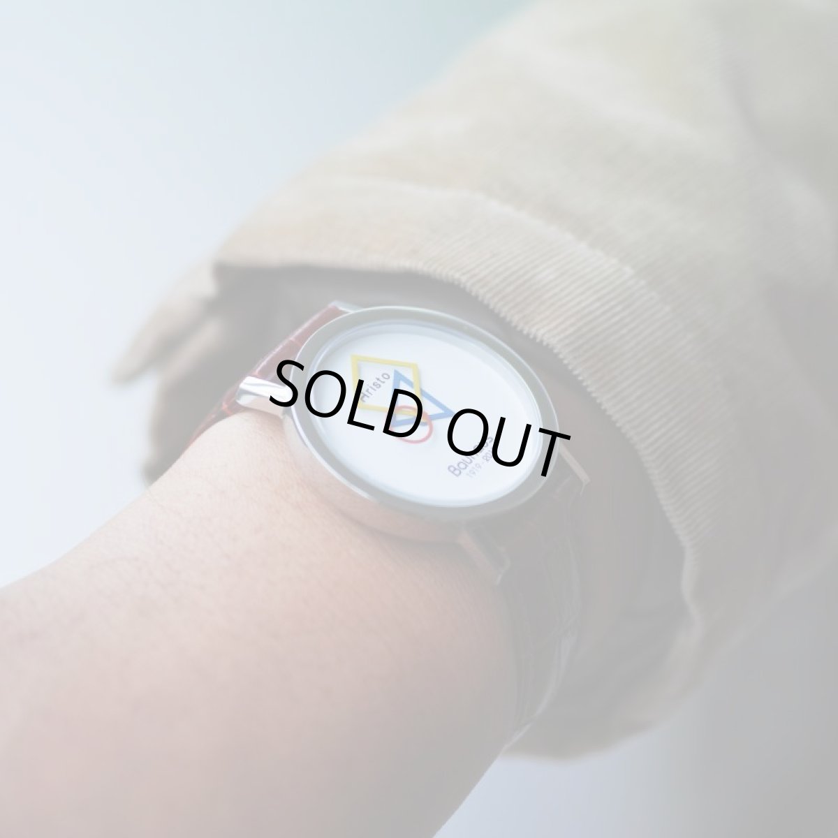 画像7: ARISTO BAUHAUS 1919-2019 WHITE Leather Strap (7)