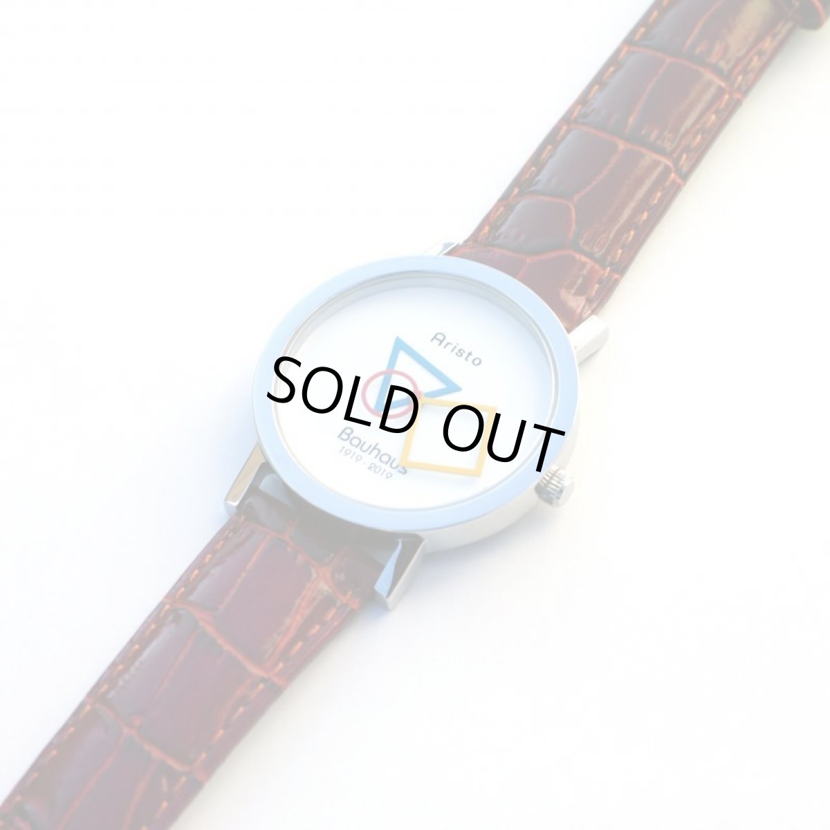 画像3: ARISTO BAUHAUS 1919-2019 WHITE Leather Strap (3)