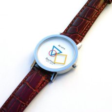 画像3: ARISTO BAUHAUS 1919-2019 WHITE Leather Strap (3)