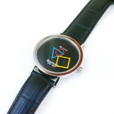 画像4: ARISTO BAUHAUS 1919-2019 BLACK Leather Strap (4)