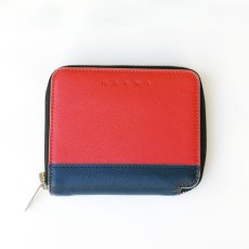 画像2: M A R N I ROUND ZIP SHORT WALLET RED (2)