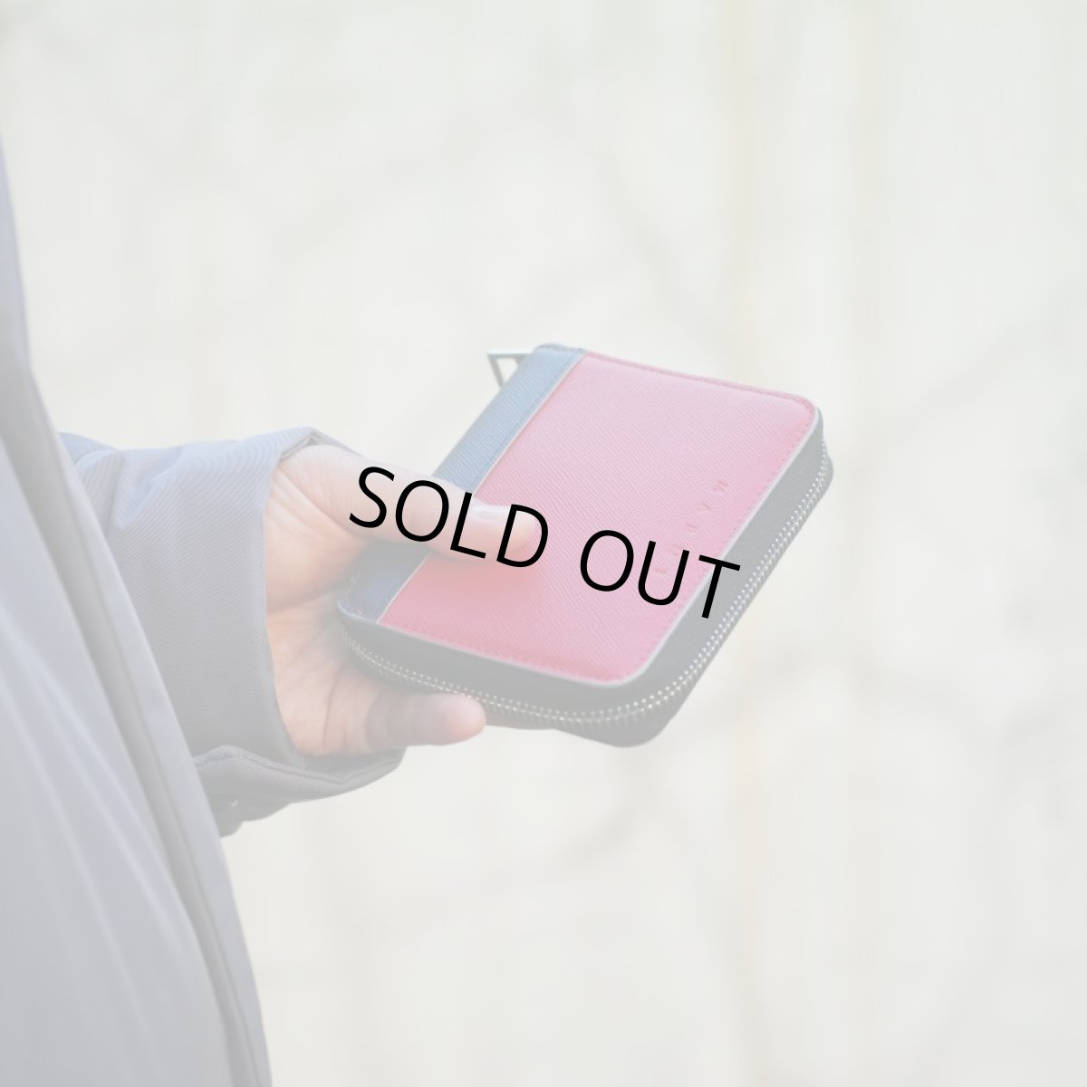 画像8: M A R N I ROUND ZIP SHORT WALLET RED (8)