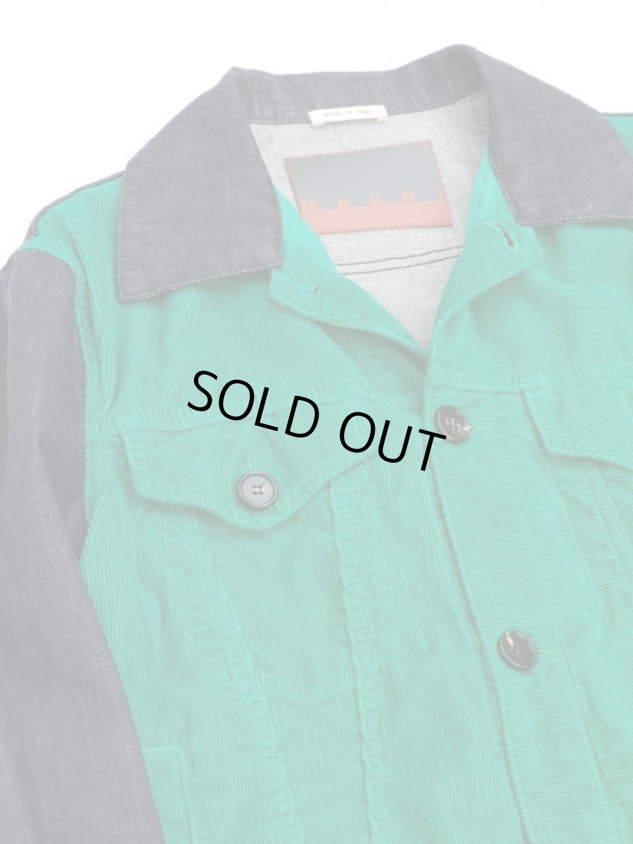 画像2: M A R N I  DENIM CORDUROY JACKET EMERALD (2)