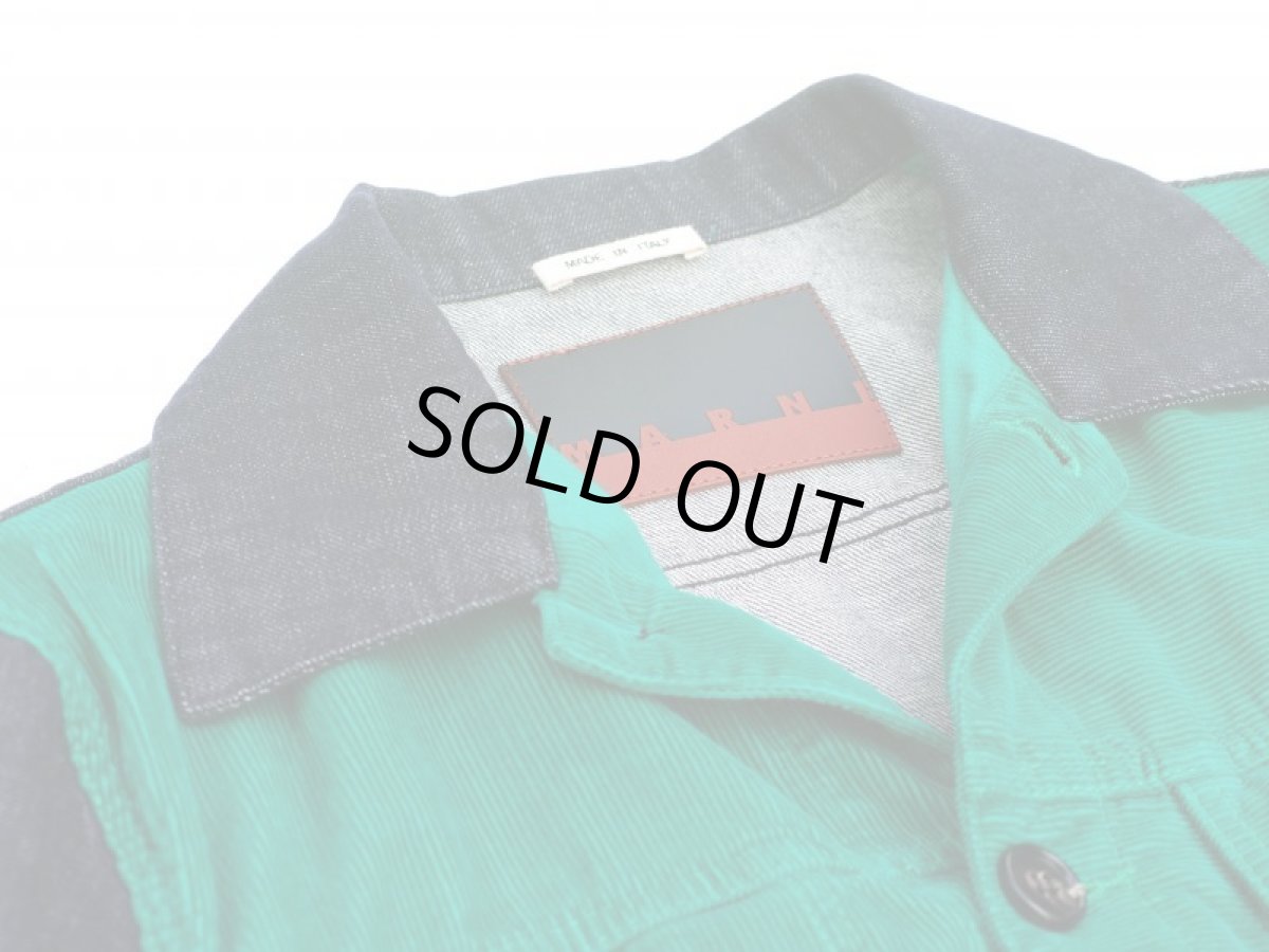 画像4: M A R N I  DENIM CORDUROY JACKET EMERALD (4)
