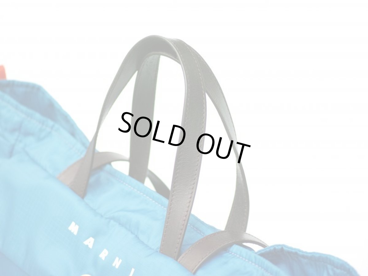 画像5: M A R N I 2WAY TOTE BAG BLUE (5)