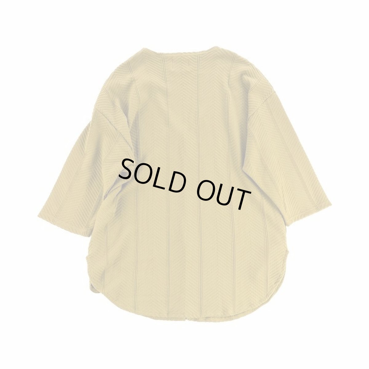 画像6: BIG HERRINGBONE KNIT CARDIGAN mustard (6)