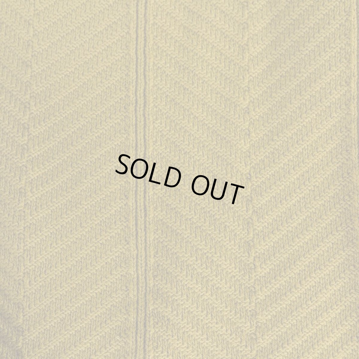 画像4: BIG HERRINGBONE KNIT CARDIGAN mustard (4)