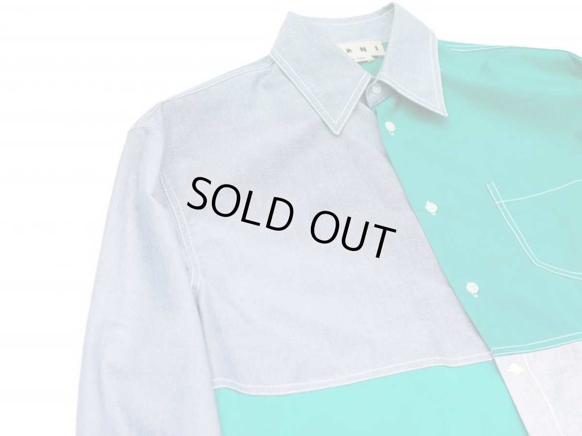 画像6: M A R N I  CONTRAST PANEL SHIRTS (6)