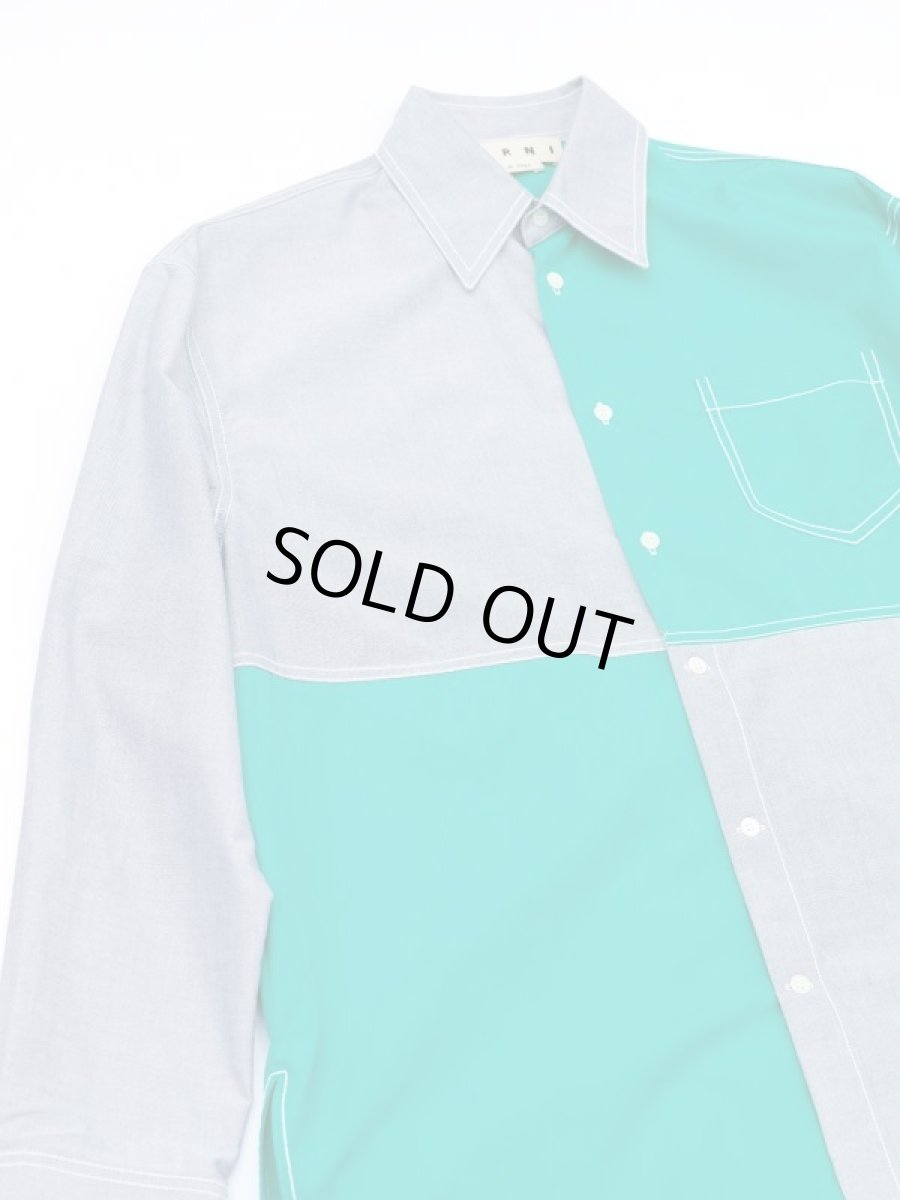 画像2: M A R N I  CONTRAST PANEL SHIRTS (2)