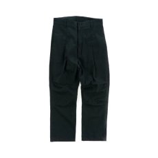 画像1: VARDE77 LONG TAC CHINO PANTS BLACK (1)