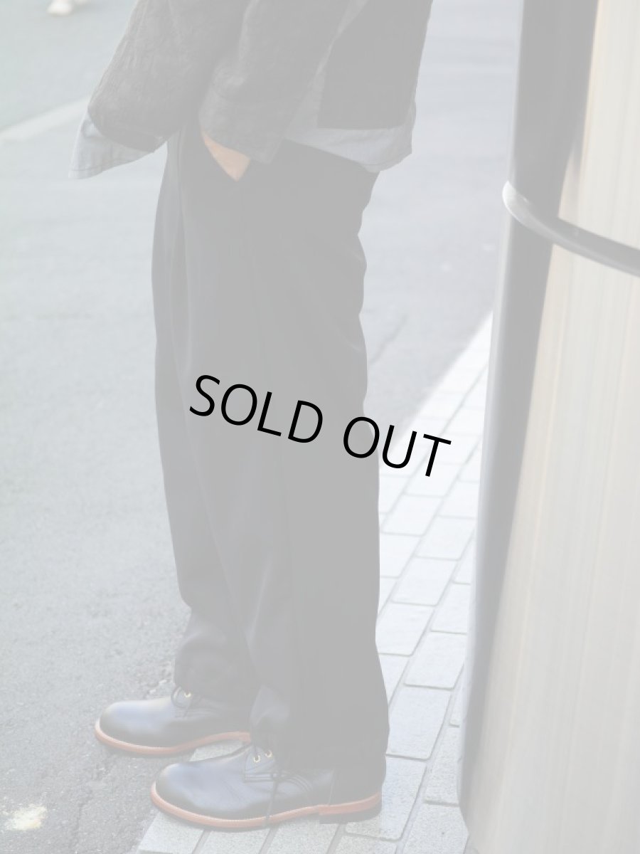 画像9: VARDE77 EASY WIDE TRACK PANTS BLACK (9)