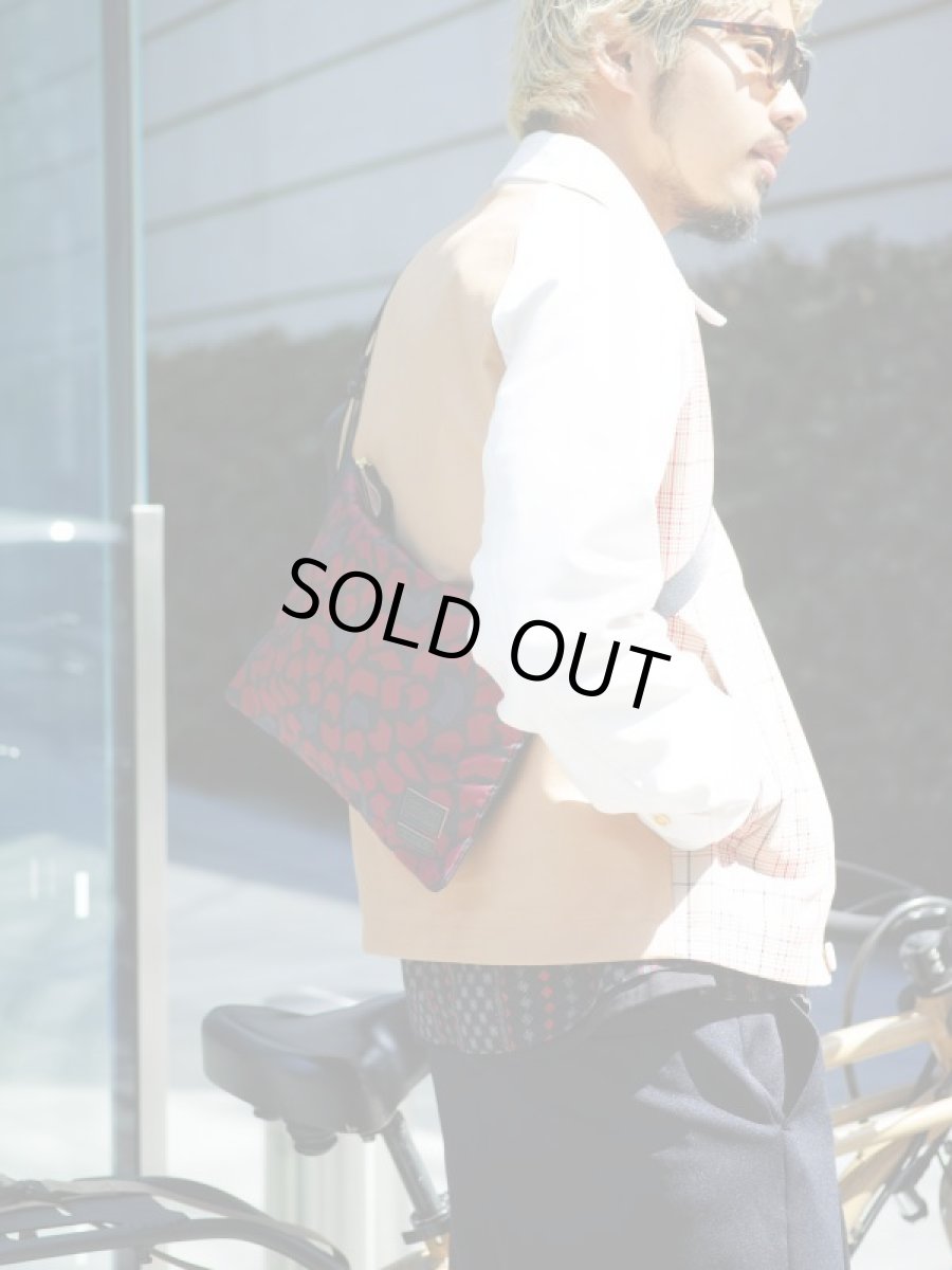 画像9: M A R N I × PORTER SHOULDER BAG NAVY/BORDEAUX (9)