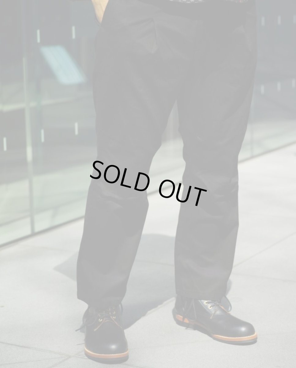 画像10: VARDE77 LONG TAC CHINO PANTS BLACK (10)