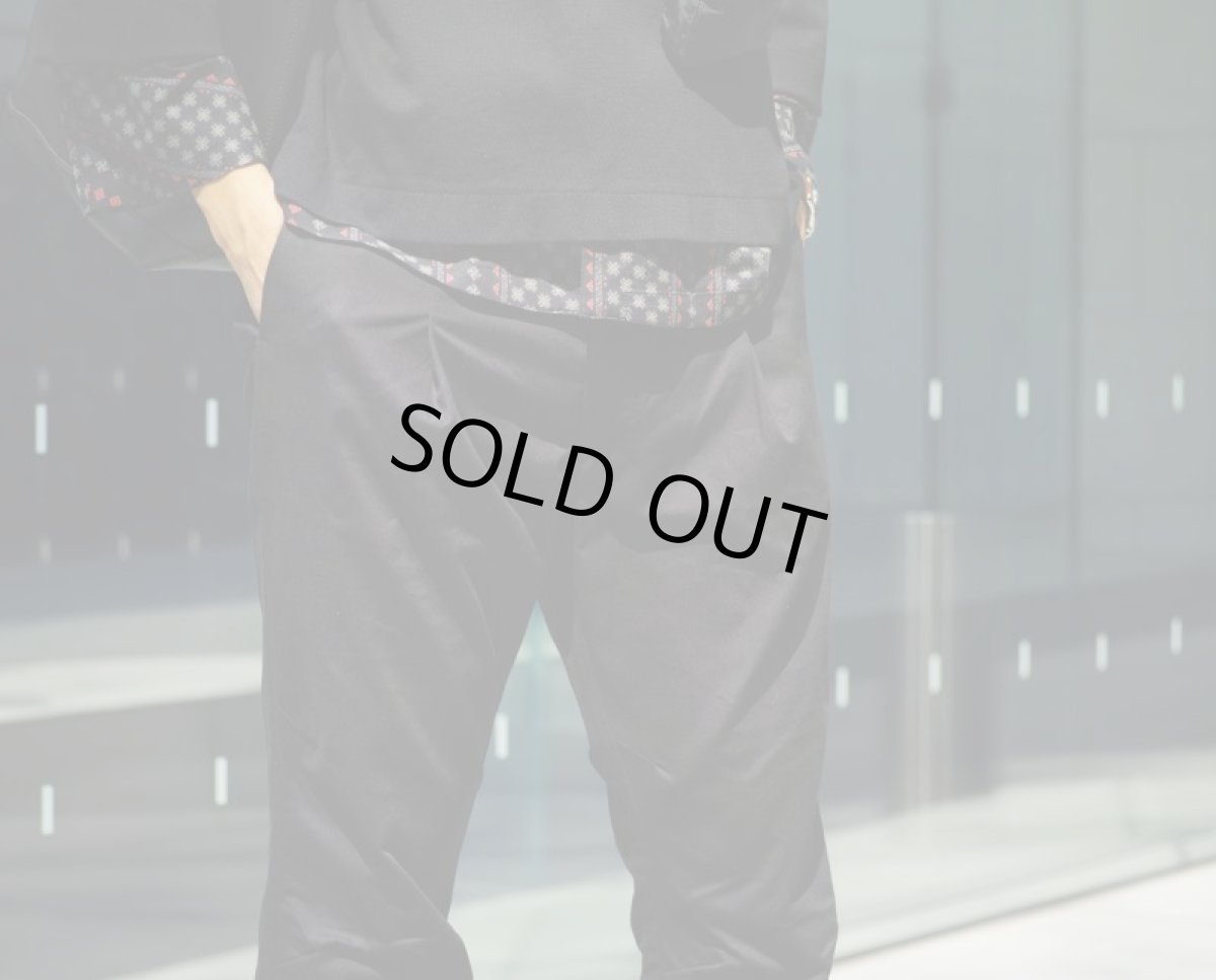 画像9: VARDE77 LONG TAC CHINO PANTS BLACK (9)