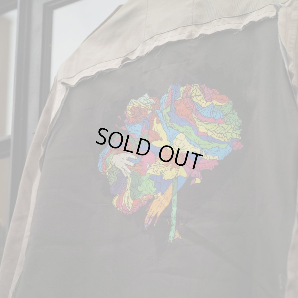 画像2: VARDE77 -MAKEOVER- JUNKIE HEART ARMY SHIRTS LIMITED BEIGE   (2)