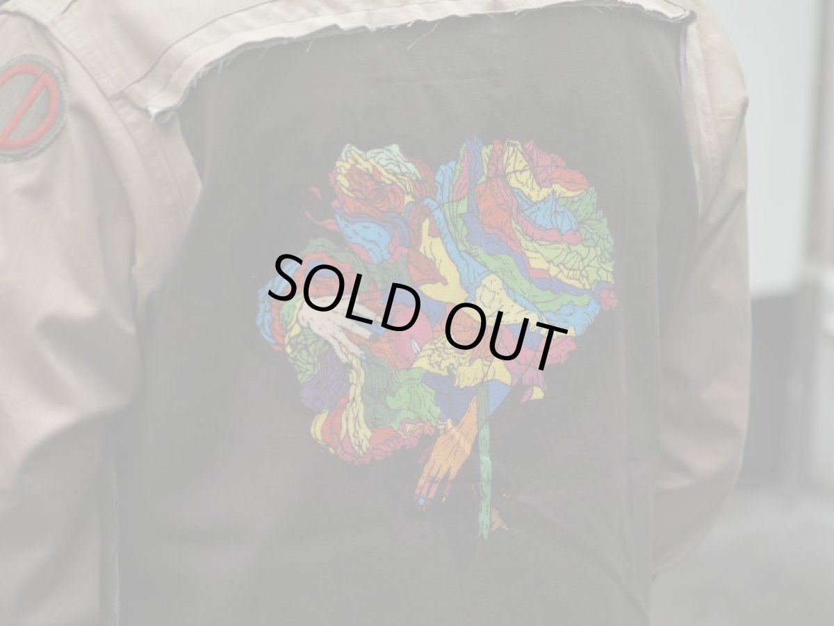 画像12: VARDE77 -MAKEOVER- JUNKIE HEART ARMY SHIRTS LIMITED BEIGE   (12)