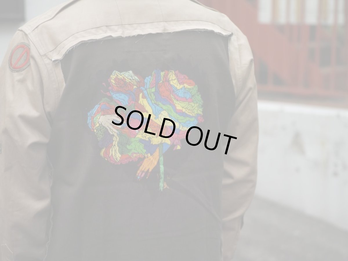 画像11: VARDE77 -MAKEOVER- JUNKIE HEART ARMY SHIRTS LIMITED BEIGE   (11)