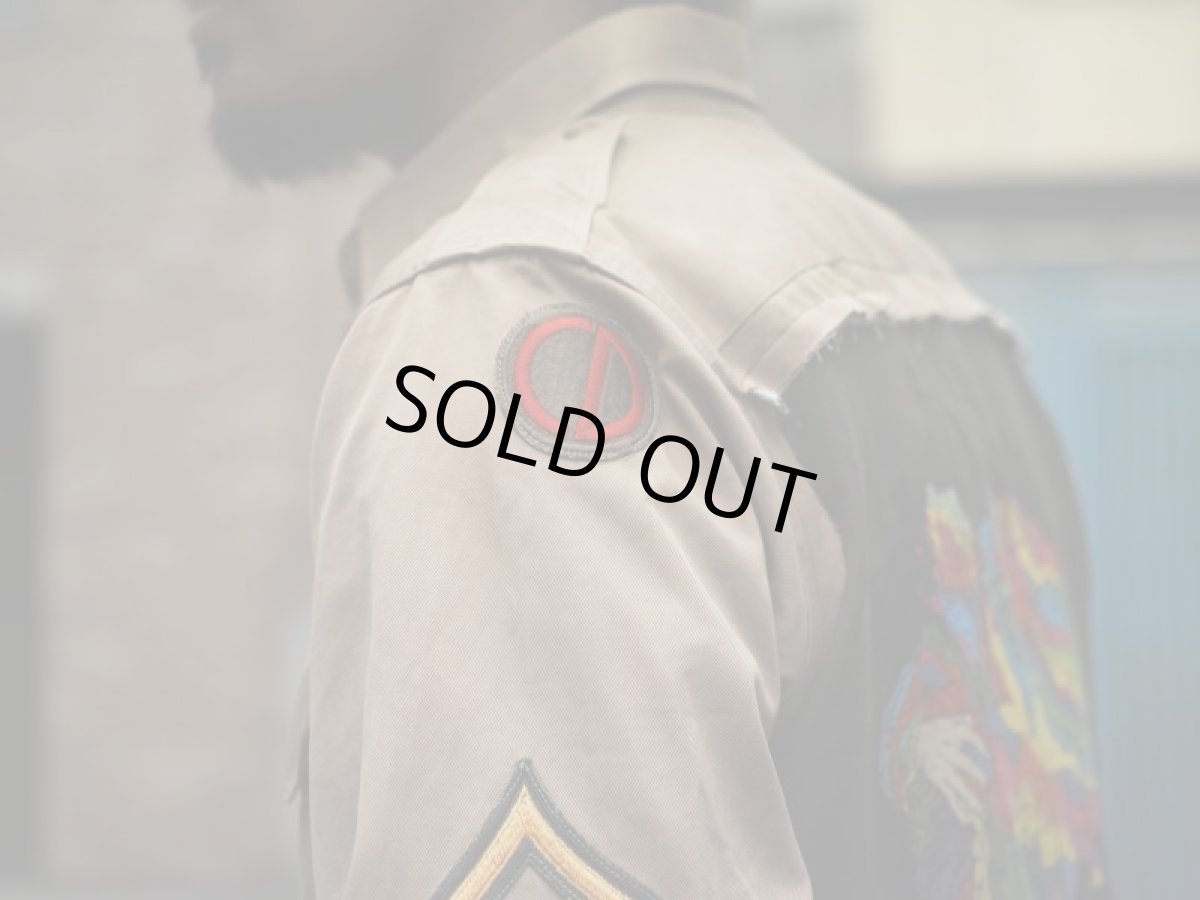 画像10: VARDE77 -MAKEOVER- JUNKIE HEART ARMY SHIRTS LIMITED BEIGE   (10)