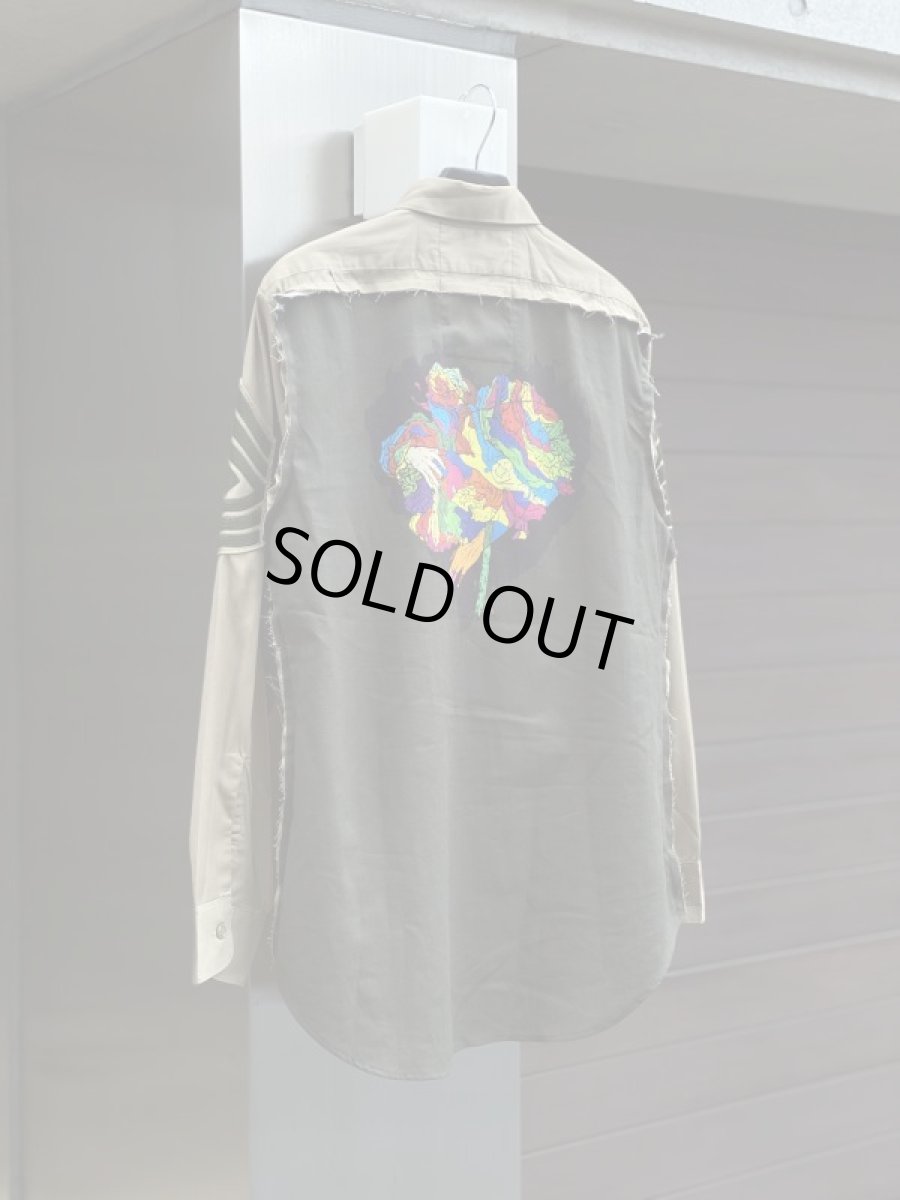 画像2: VARDE77 -MAKEOVER- JUNKIE HEART ARMY SHIRTS LIMITED BEIGE   (2)