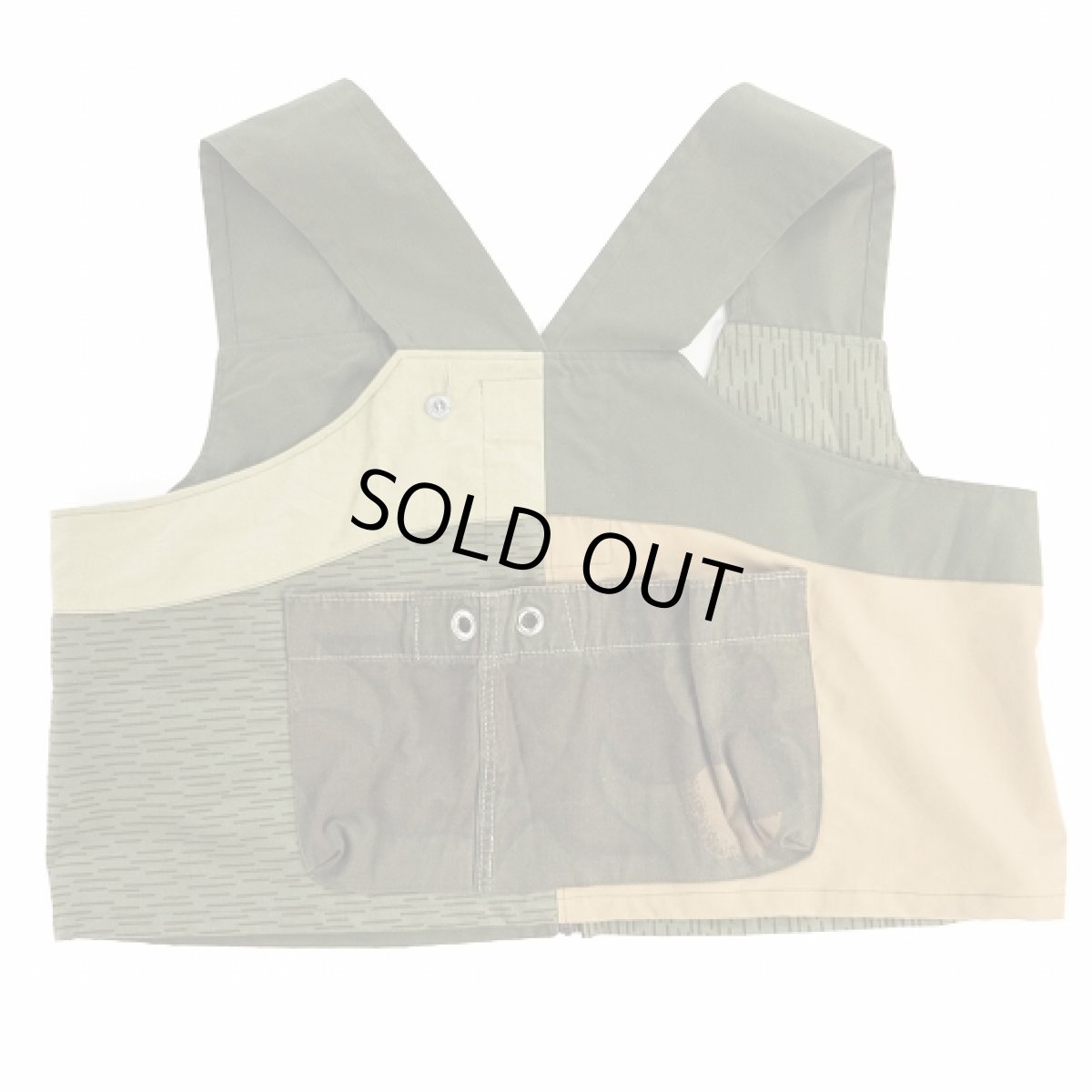 画像2: VARDE77 -MAKEOVER- MILITARY MIX  VEST (2)