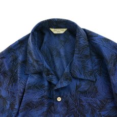 画像3: VARDE77 POLY ALOHA LONG SLEEVE SHIRTS NAVY (3)