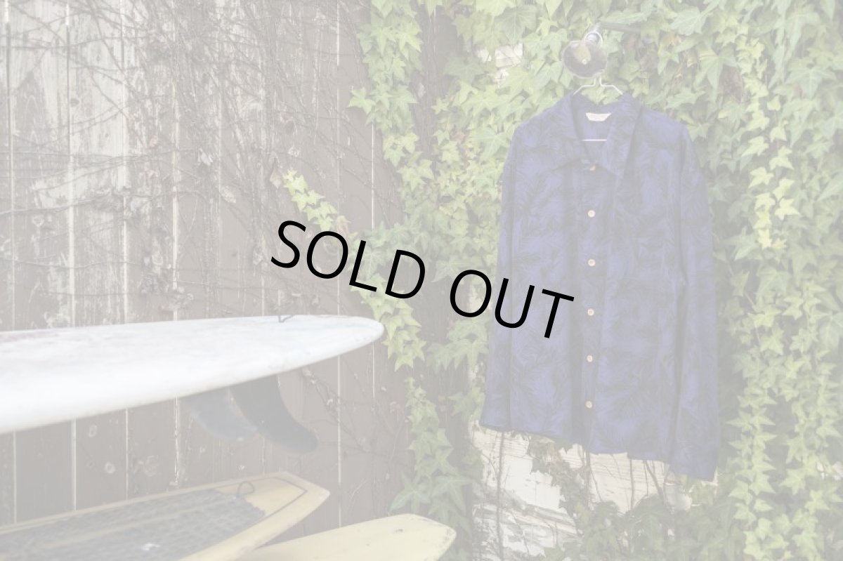 画像8: VARDE77 POLY ALOHA LONG SLEEVE SHIRTS NAVY (8)