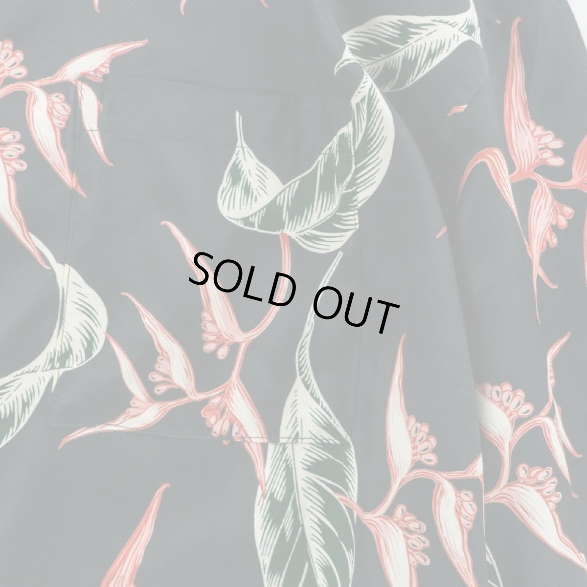 画像4: VARDE77 RAYON ALOHA LONG SLEEVE SHIRTS BLACK (4)