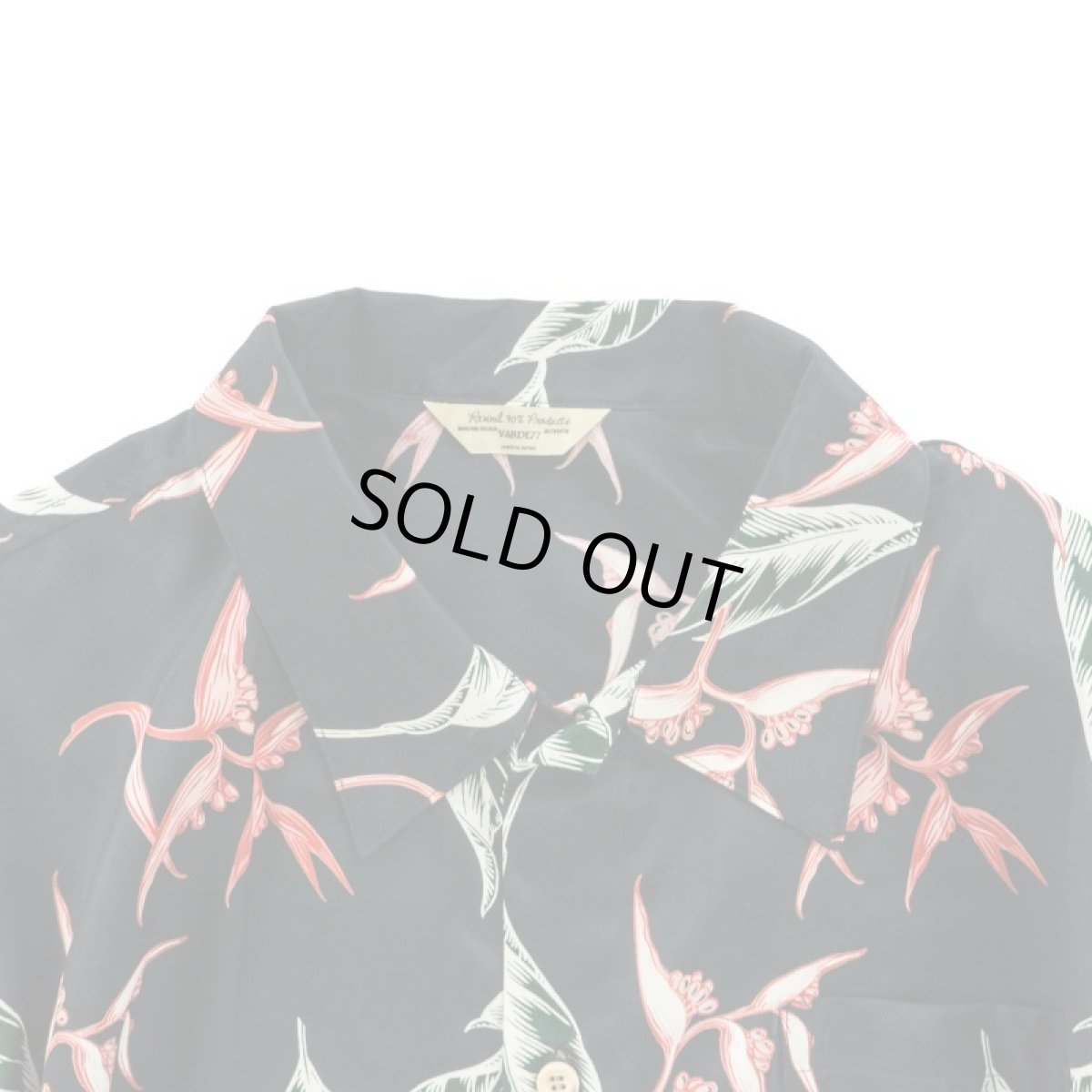 画像3: VARDE77 RAYON ALOHA LONG SLEEVE SHIRTS BLACK (3)