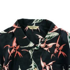 画像3: VARDE77 RAYON ALOHA LONG SLEEVE SHIRTS BLACK (3)