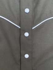 画像4: VARDE77 PULLOVER WESTERN SHIRTS OLIVE BROWN (4)