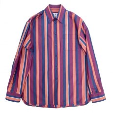 画像1: M A R N I  STRIPE BIG SHIRTS RED (1)