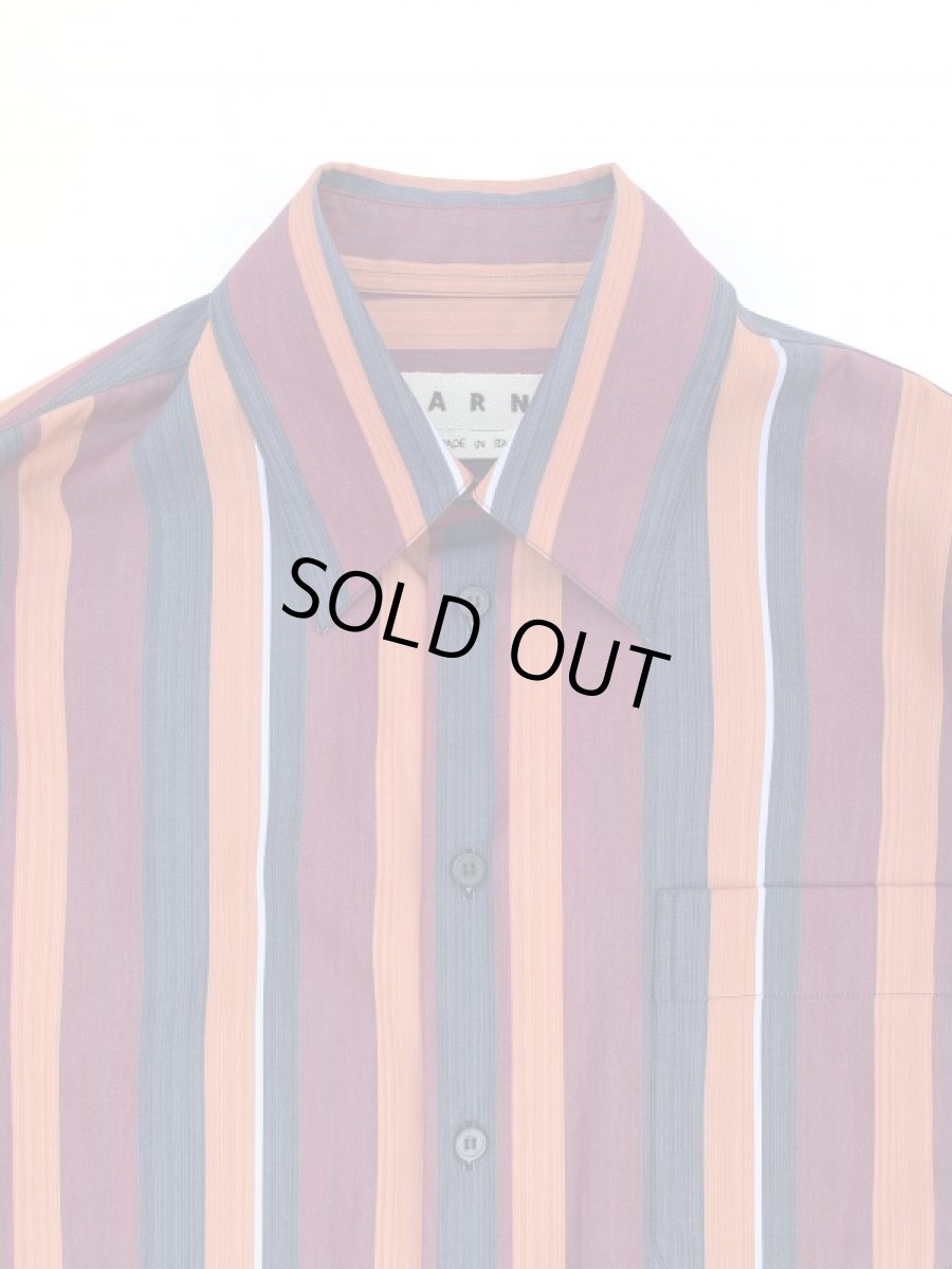 画像4: M A R N I  STRIPE BIG SHIRTS RED (4)