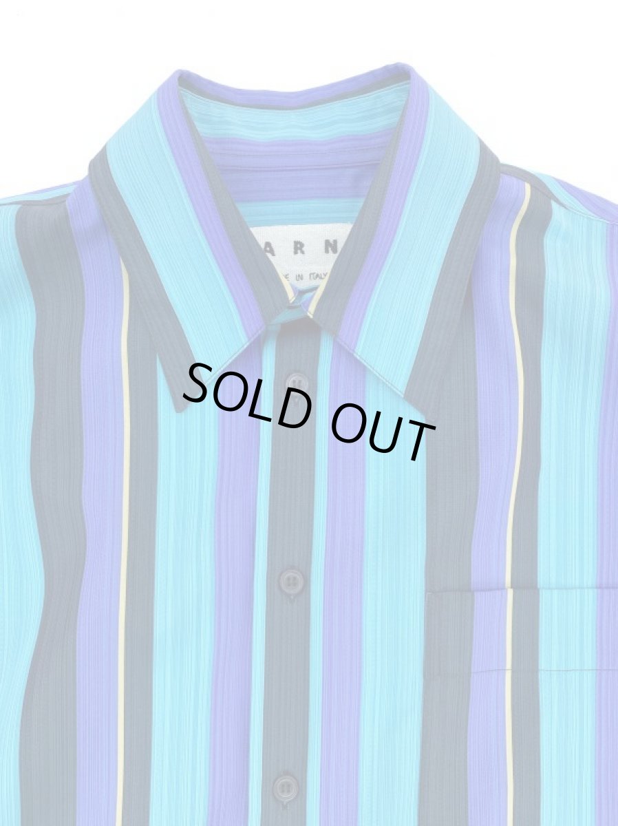 画像4: M A R N I  STRIPE BIG SHIRTS BLUE (4)