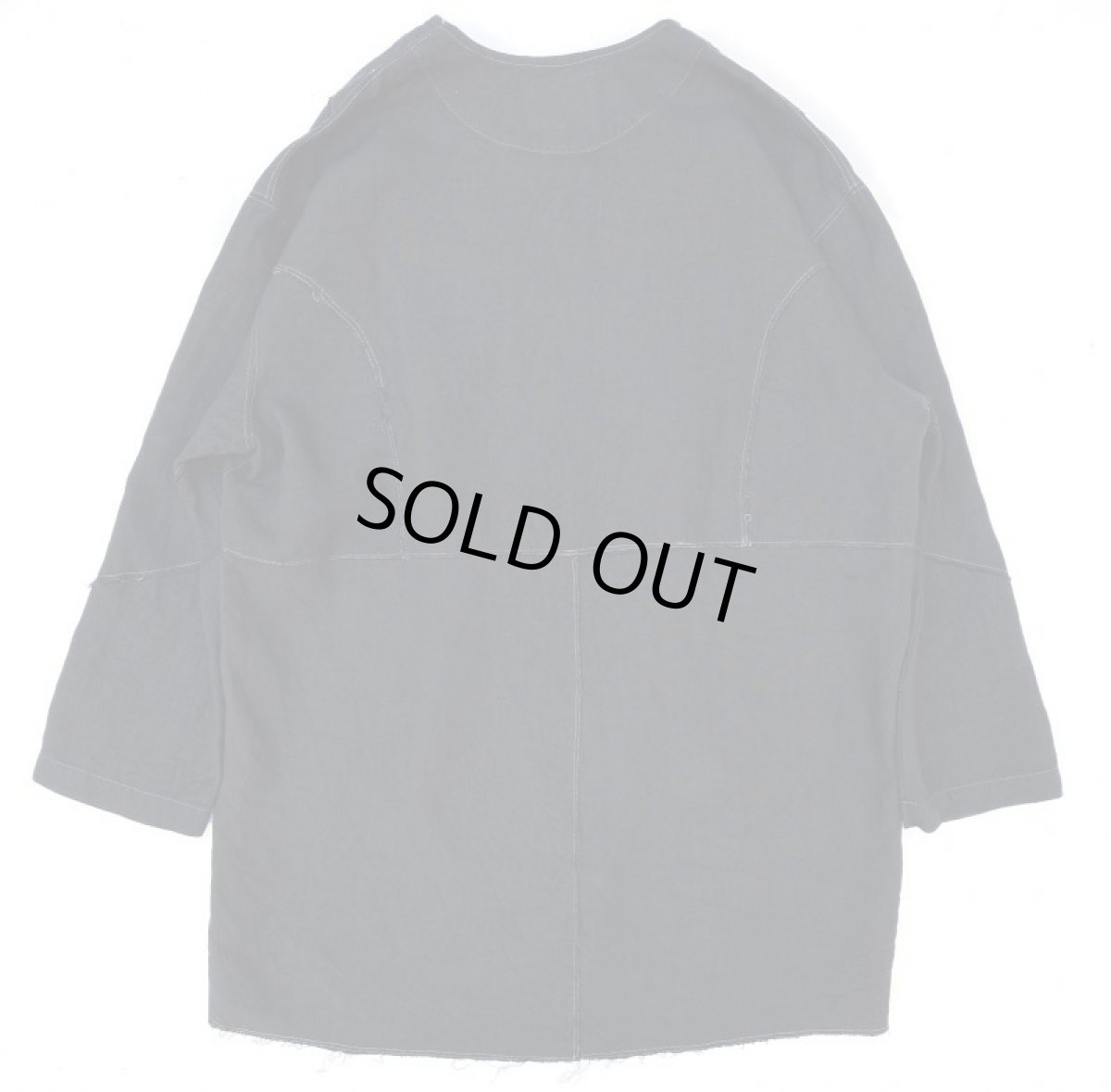 画像5: VARDE77 IMAGINARY CASCELLINS LINEN CARDIGAN BLACK (5)