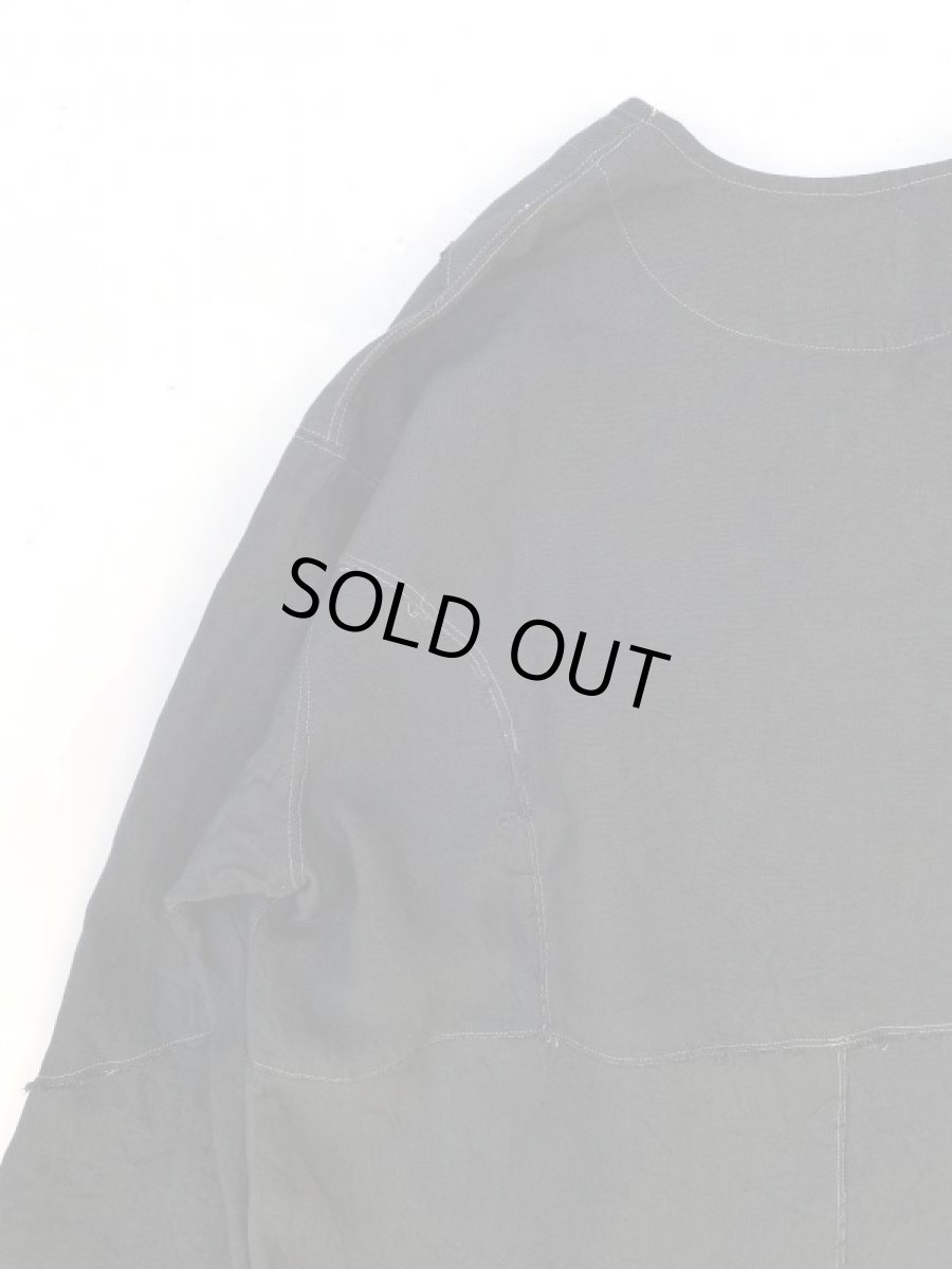 画像6: VARDE77 IMAGINARY CASCELLINS LINEN CARDIGAN BLACK (6)