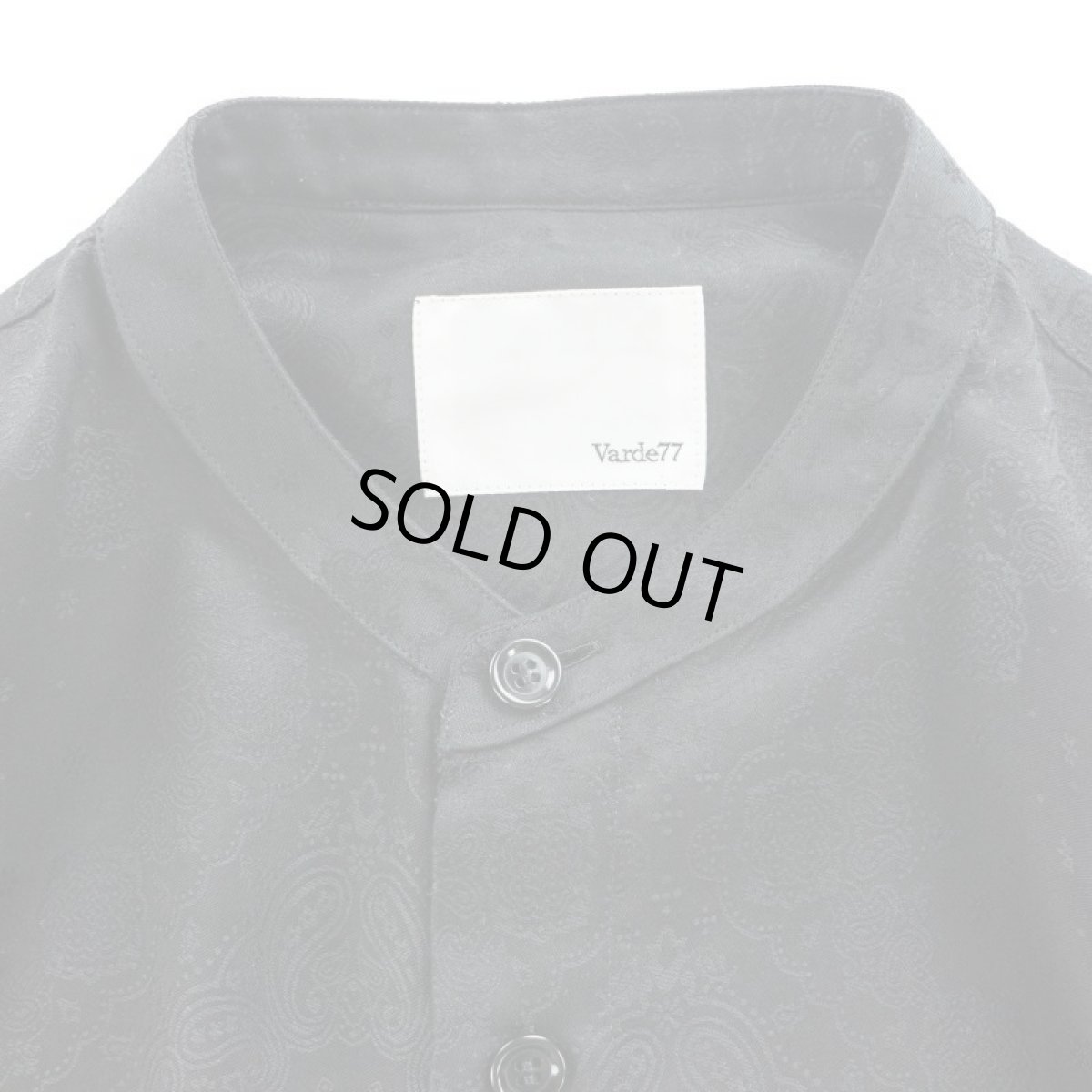 画像3: VARDE77 BANDANA JACQUARD SHIRTS BLACK (3)