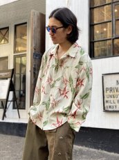 画像8: VARDE77 RAYON ALOHA LONG SLEEVE SHIRTS WHITE (8)